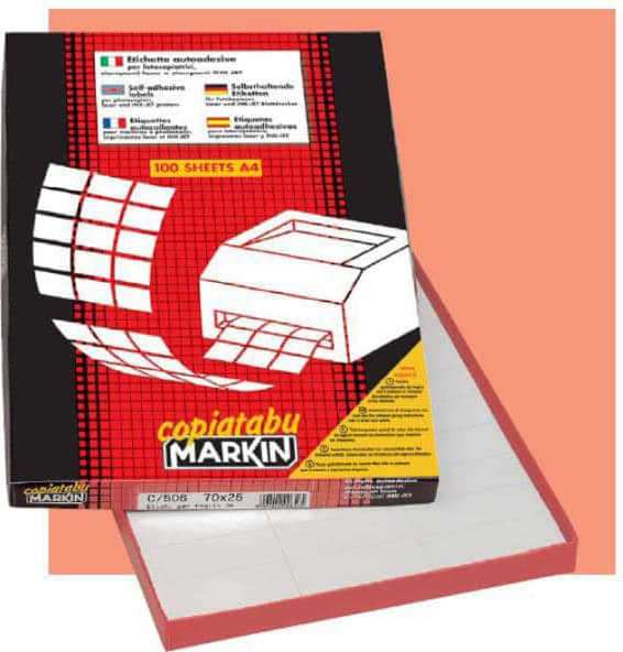 Markin 210R305 Confezione 2400 etichette Dm40