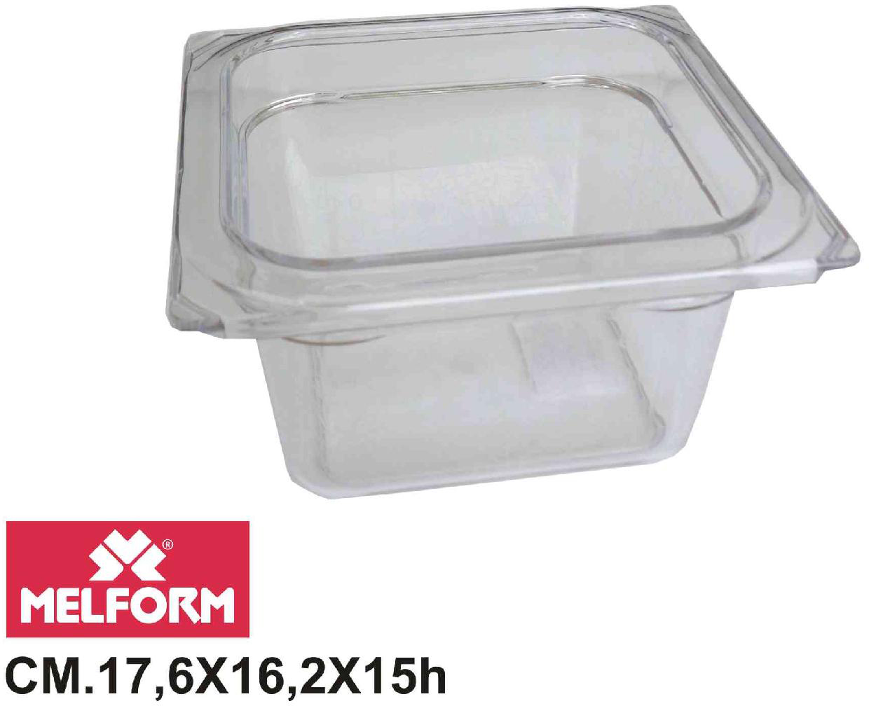 Melform L4163 Vaschetta Diamond Gastronorm 16 h.15 cm 17.6x16.2