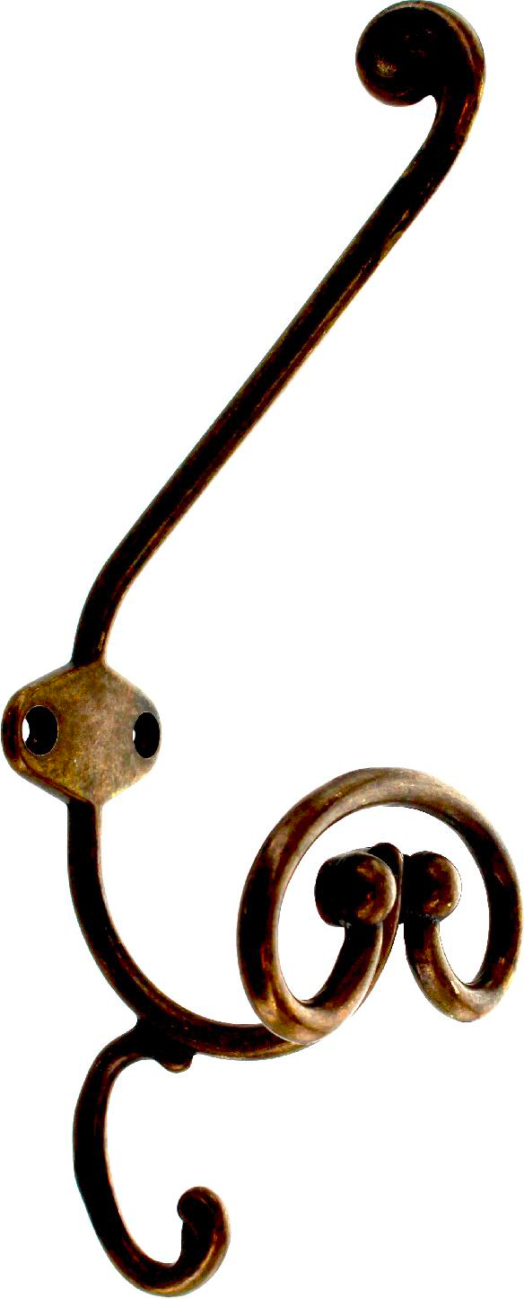 Metal Style 43005.20500.03 Set 12 Ganci Appendiabiti Antichizzato 205 mm Ottonato Antico