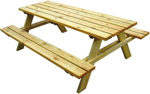VivaGarden 52 Tavolo da Giardino Set Birreria 2 Panche Legno 200x148x70 Impregnati