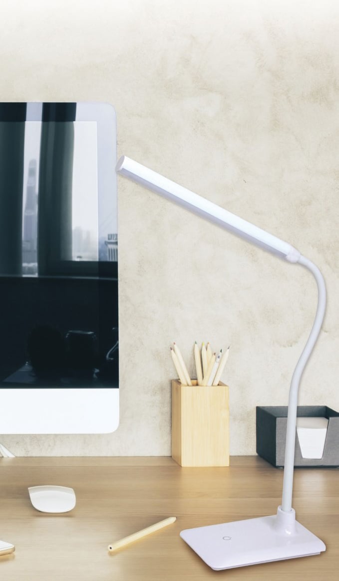 NBrand TL1606B Lampada Da Scrittoio Led 6W Slim Bianca