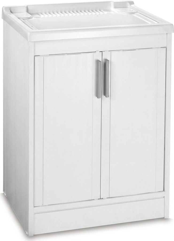 NBrand V71.00.004 Lavatoio In Resina Bianco In Kit cm 60X50X86 H