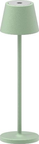 NEW MAJESTIC 120455 VS Lampada da Tavolo LED Ricaricabile � 27 cm Verde  GAIA