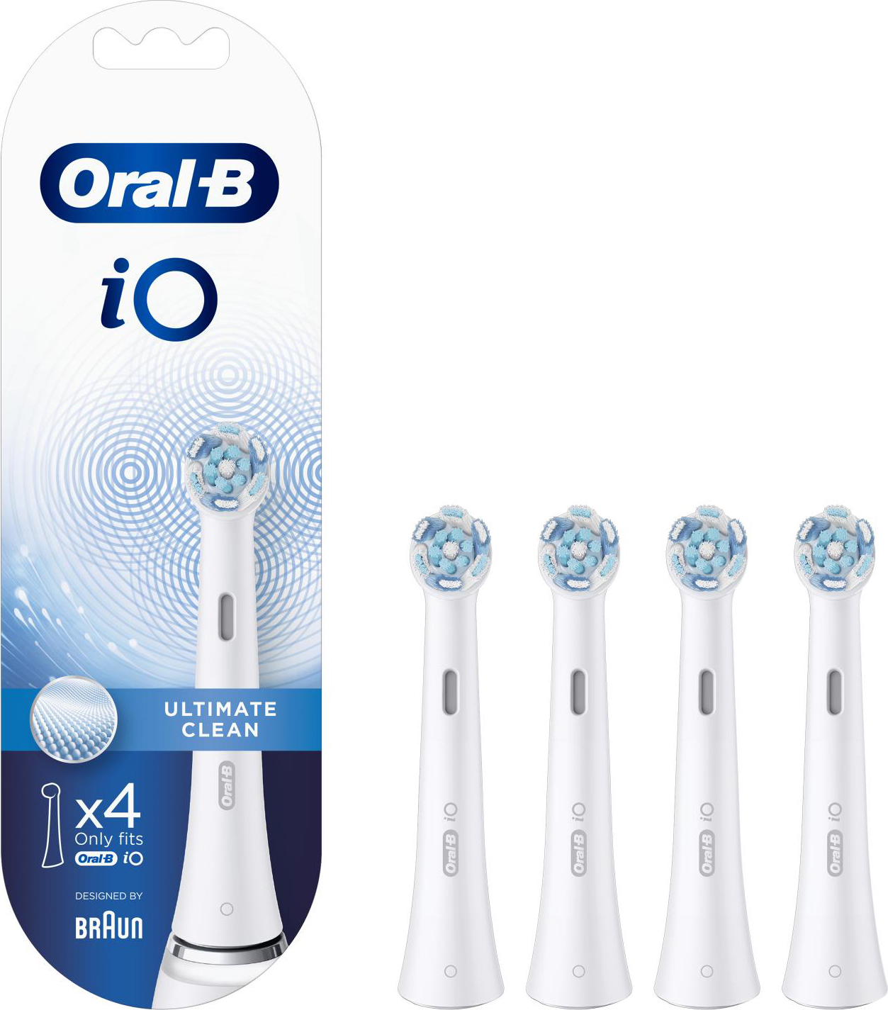 Oral-B Testine Di Ricambio Ultimate Clean. 4 Pezzi Bianco - 80335623