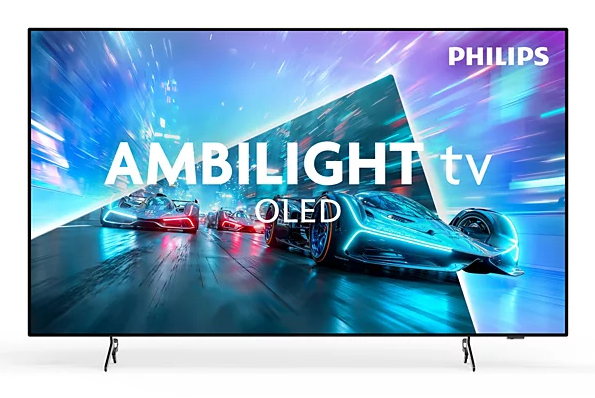 Philips 65OLED76112 Smart TV 65" 4K UHD OLED Titan OS Ambilight Classe F Metallico 65OLED761