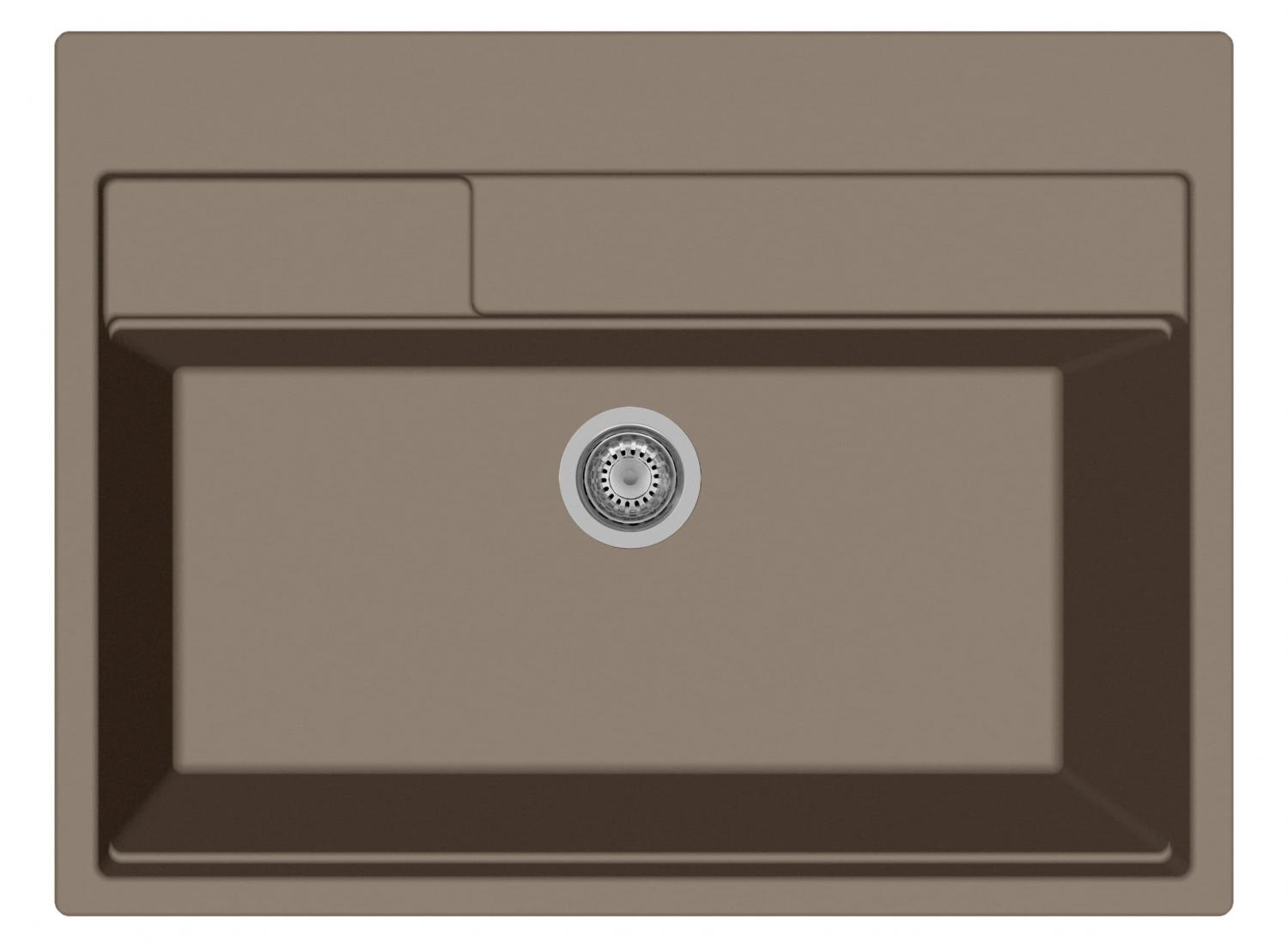 Plados CT9010 NS N3 Lavello Cucina 1 Vasca 90 cm Beige CONTEMPO CT9010