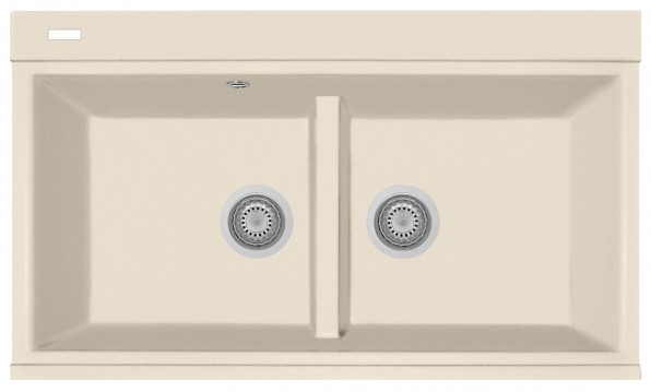 Plados DUNE BG RN R2 LX8620 Lavello Cucina 2 Vasche 86 cm Rinnova Dune Beige