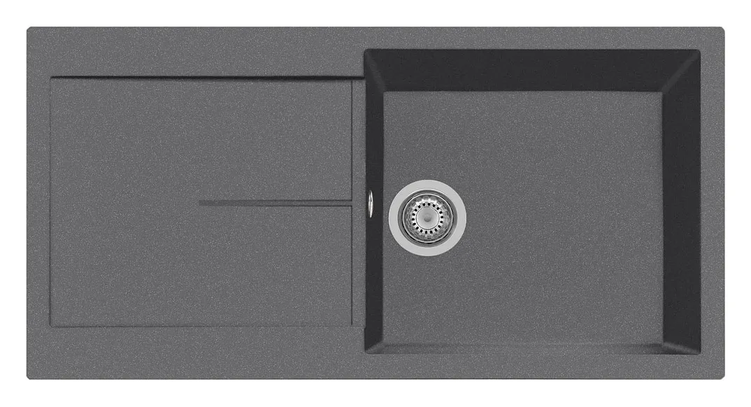 Plados NF9910 UM42 Lavello Cucina  1 Vasca Incasso 99x50 cm Ultrametal Titanio