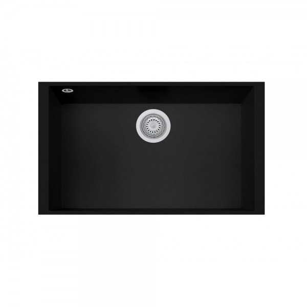 Plados ON7610ST NS N6 Lavello Cucina  1 Vasca Sottotop 76 cm Nanostone Nero