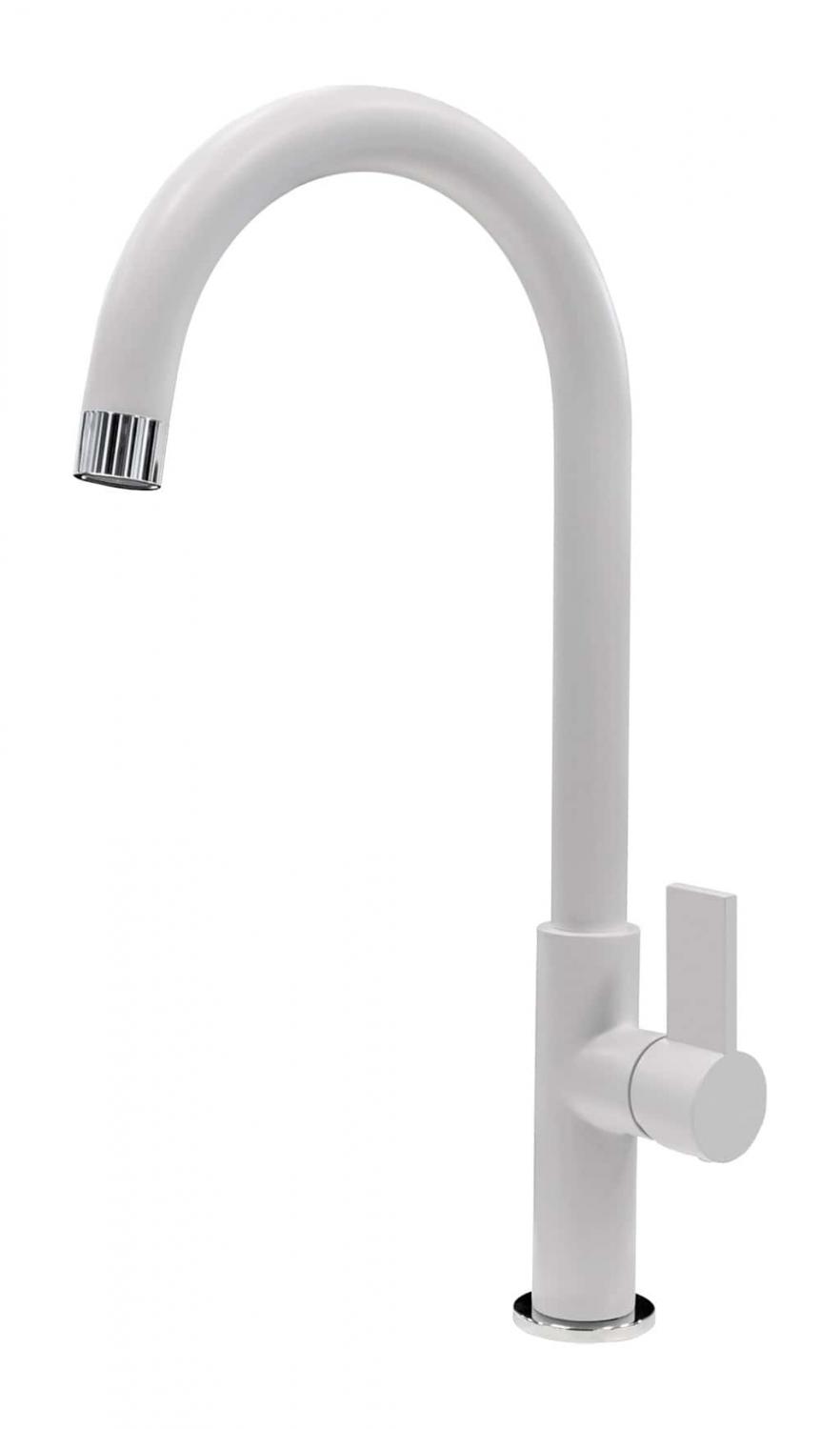Plados SLIMFIX Rubinetto Cucina Miscelatore Monocomando UG 98 Bianco