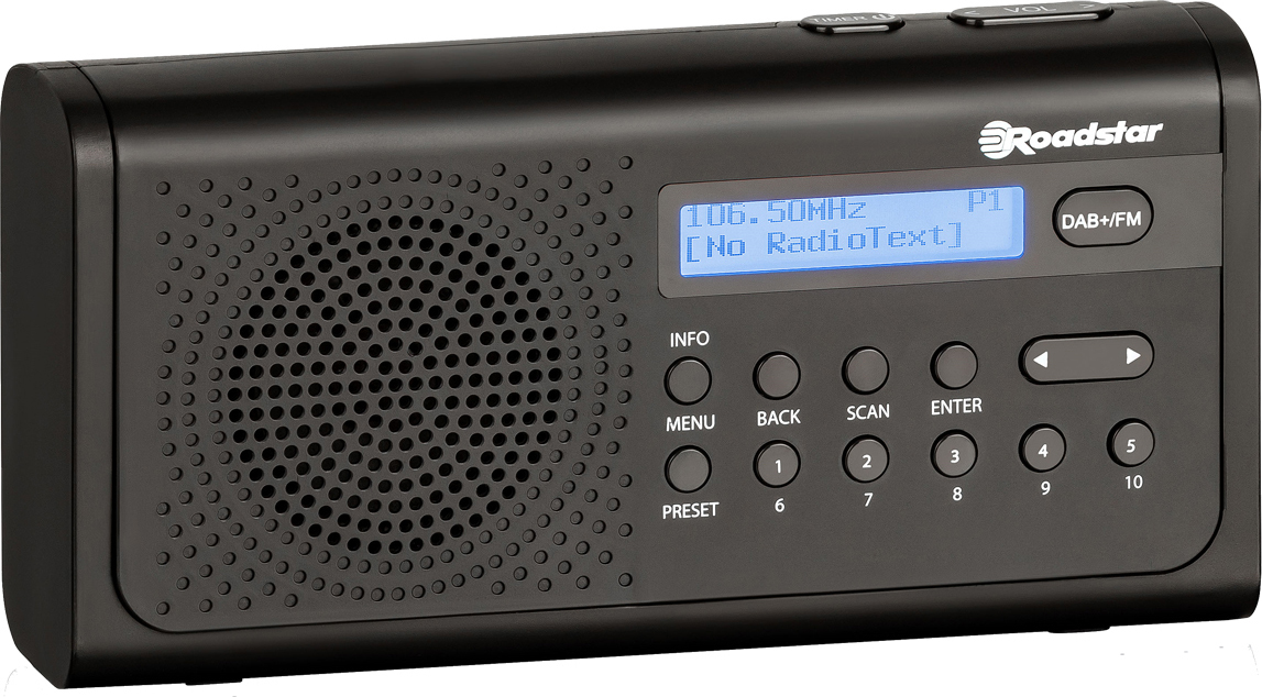 Roadstar TRA-300D+ Radio Portatile Analogica e digitale DAB+FM Nero - BK