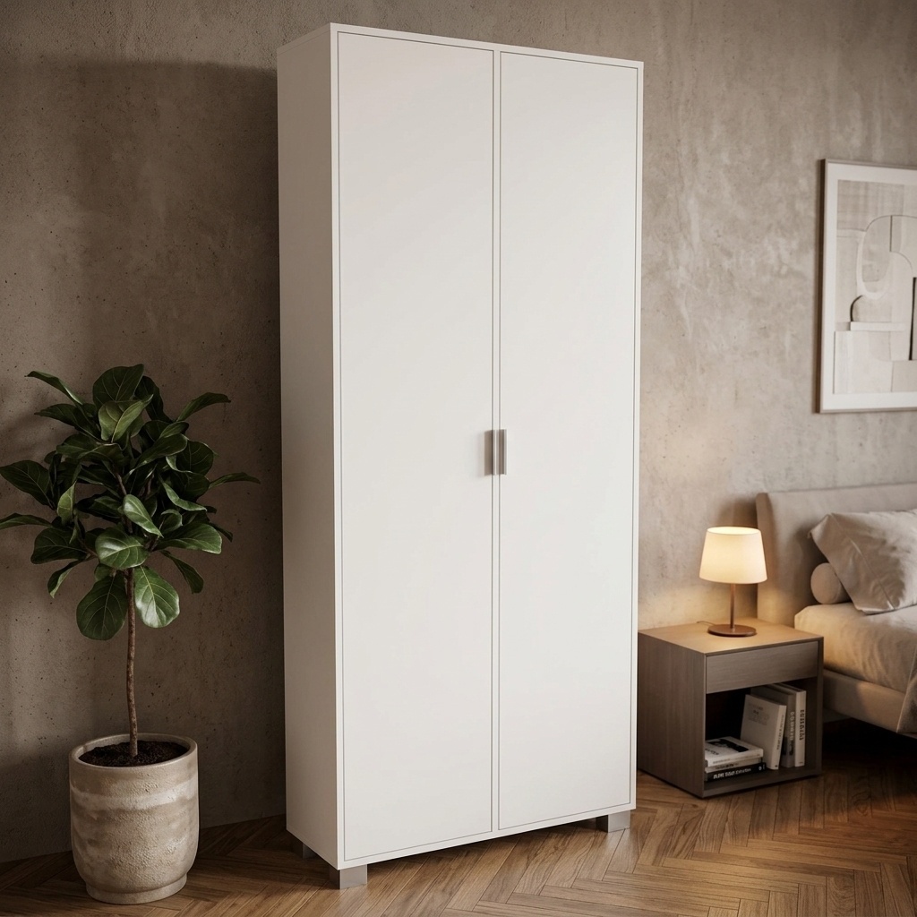 SARMOG QUADRANTE BNSP Armadio Guardaroba 2 ante battenti 83x29x190 cm QUADRANTE 0992454