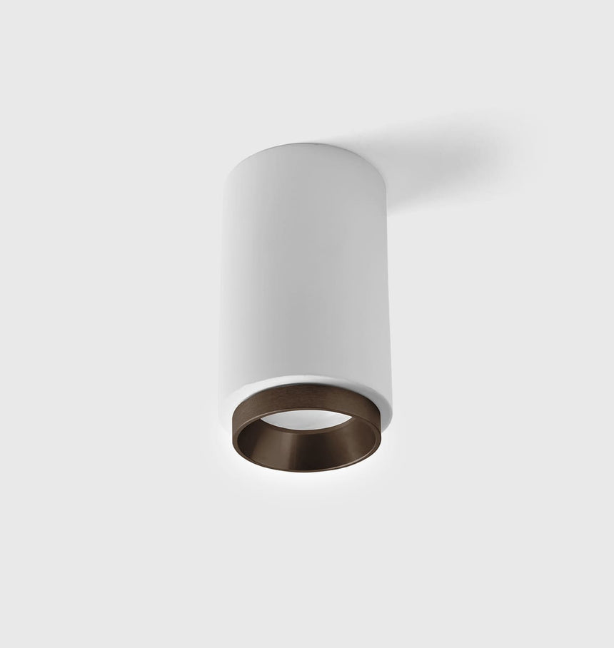 SFORZIN ILLUMINAZIONE T488 Plafoniera a Soffitto GU10  Propilei Bianco Bronzo