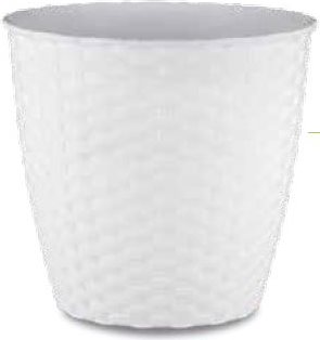 STEFANPLAST 73484 Vaso plastica fiori piante Interno Esterno Portavaso Tortora
