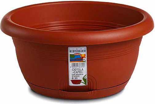 STEFANPLAST 84240 Ciotola Med Riserva Acqua Coccio 40 h. 17