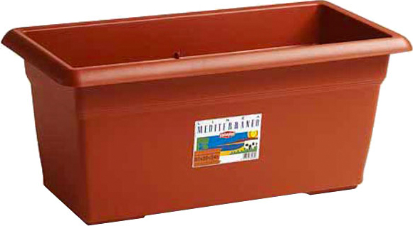 STEFANPLAST 84280 Vaso Med Rettangolare Coccio 80x39 h. 34