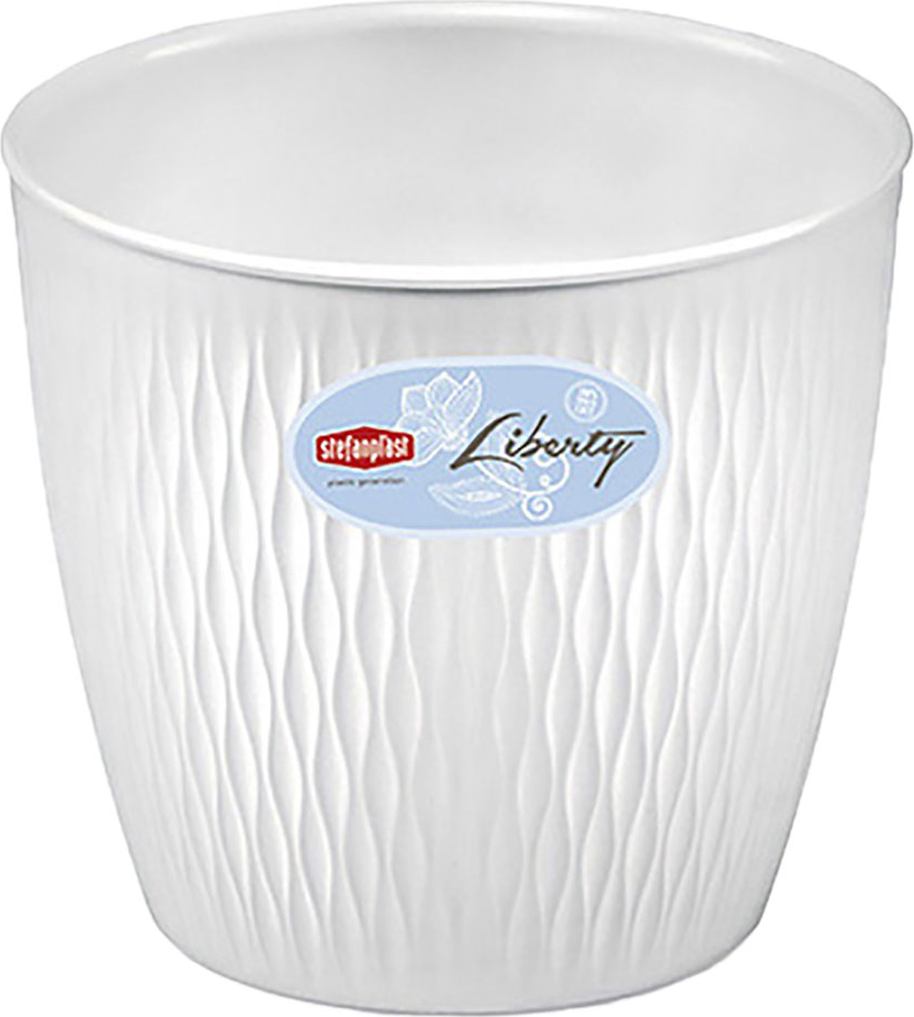 STEFANPLAST 87200 Vaso Tondo Liberty � 20xH.19 Bianco