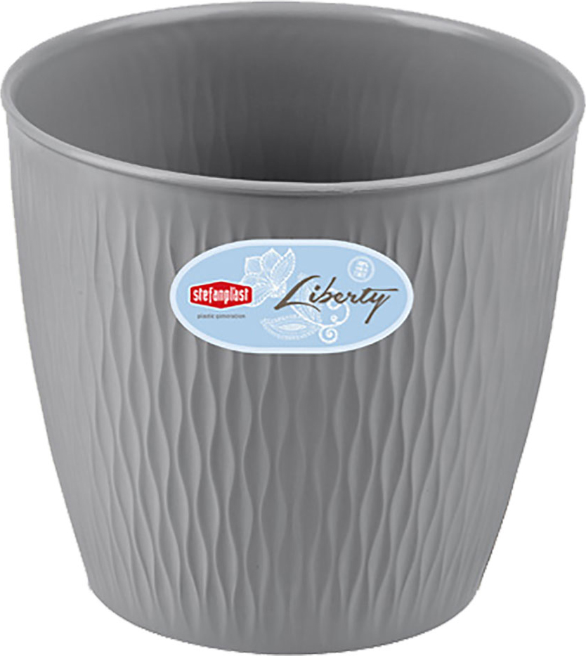 STEFANPLAST 87275 Vaso Tondo Liberty � 25xH.23 Stone Grey