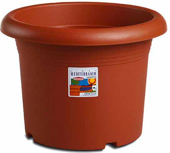 STEFANPLAST 89015 Vaso Medio Cilindro Coccio 15 h 10.5