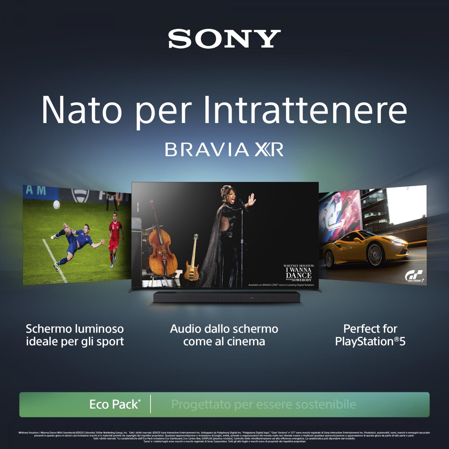 Sony XR55A80LAEP Smart TV 55" 4K UHD HDR Display OLED sistema Google Tv Bravia XR 55A80LAEP