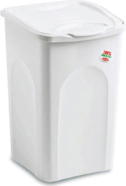 STEFANPLAST 70120 Cesto Portabiancheria Plastica 25 Lt 35x28 h 40 cm Bianco