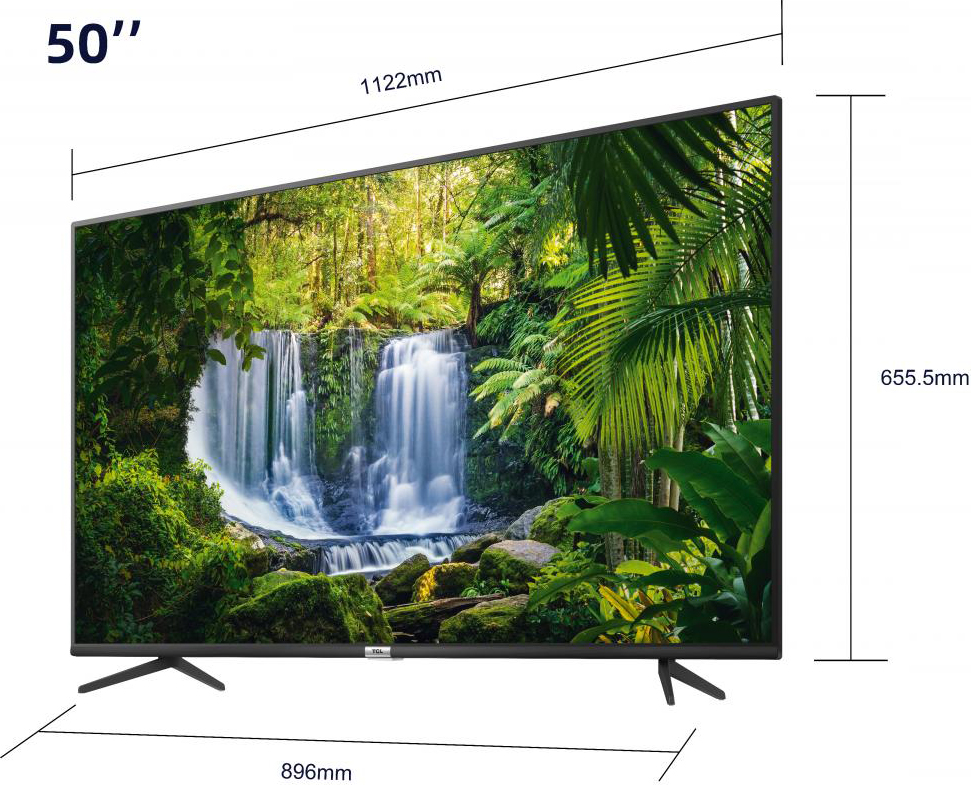 TCL 50P610 Smart TV 4K 50 Pollici Televisore LED Ultra HD HbbTV T2