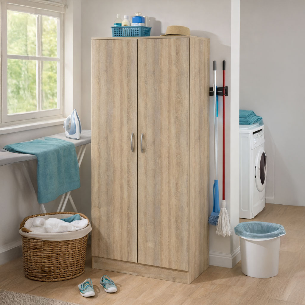 Tvilum 75087AK Armadio 2 Ante Mobile Multiuso 69x34x170h cm Quercia