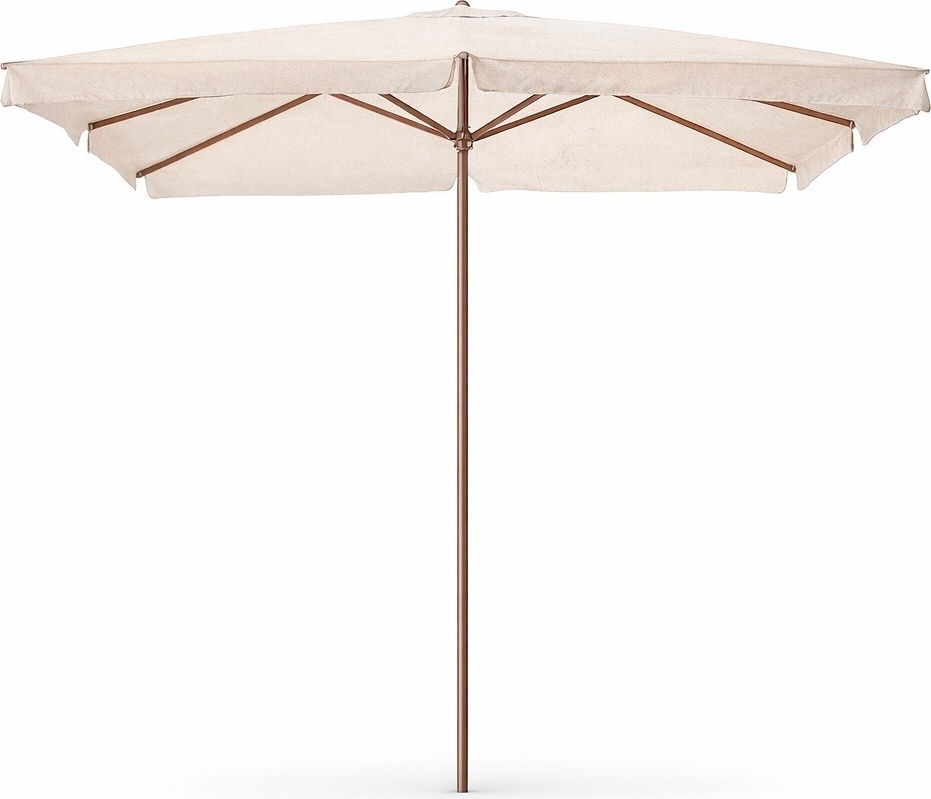 Tata Linda MUGHETTO 3X3 MT ECRU Ombrellone da Giardino 3x3 mt LegnoPoliestere Ecr� - Mughetto