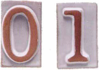 Telcom T31091 Numero Civico Vasarte in Terracotta 1