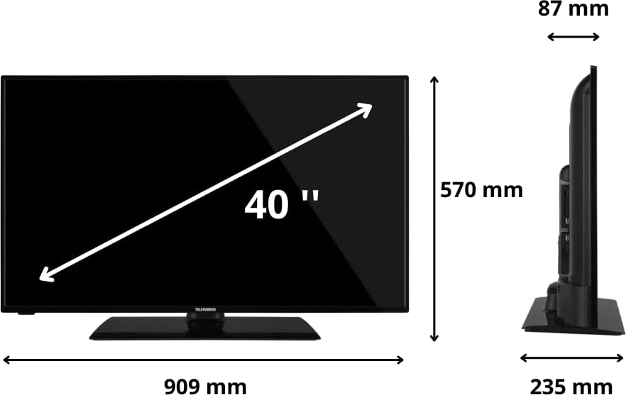 Telefunken TE40550G54V4DA Smart TV 40 Pollici Full HD LED sistema Android Tv