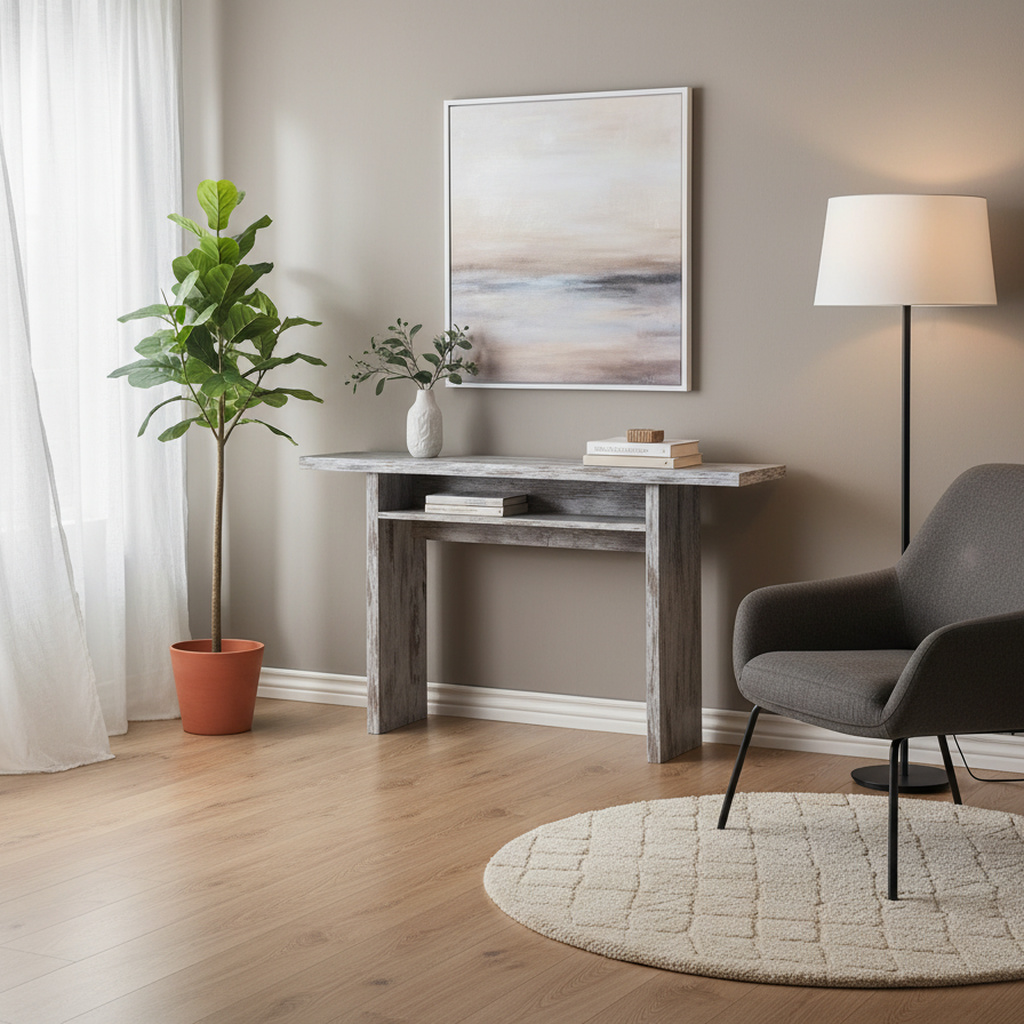 Terraneo EL530VI Tavolo Consolle Allungabile Ingresso in Legno Riciclato 120x3570x75hcm