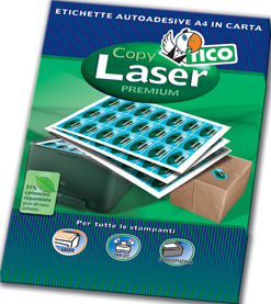 Tico LP4W-9993 Copy Laser Premium Etichetta Autoadesiva Bianco 600 Pz