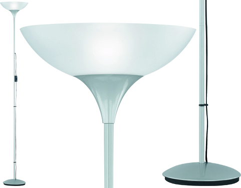 Trio Lighting TRI011820 Lampada da Terra in Metallo e Plastica �28x180cm Titanio