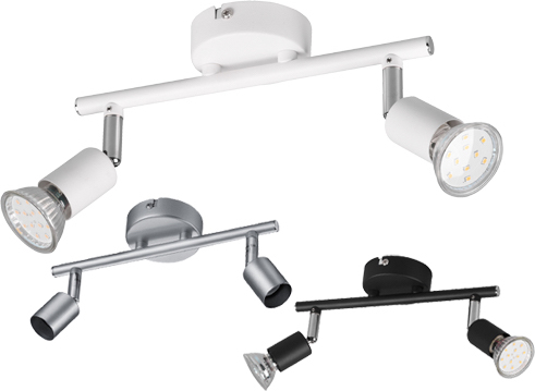 Trio Lighting TRI011832 Faretto a Soffitto Paris 2 Luci colore Nero