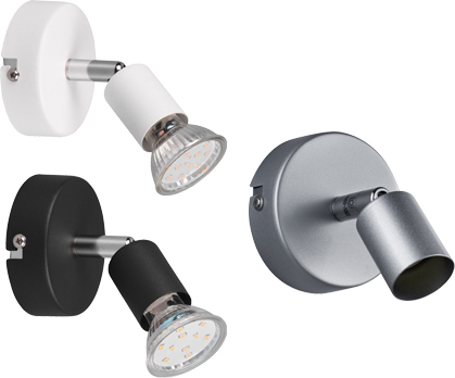 Trio Lighting TRI011837 Faretto a Parete Paris 1 Luce colore Nero