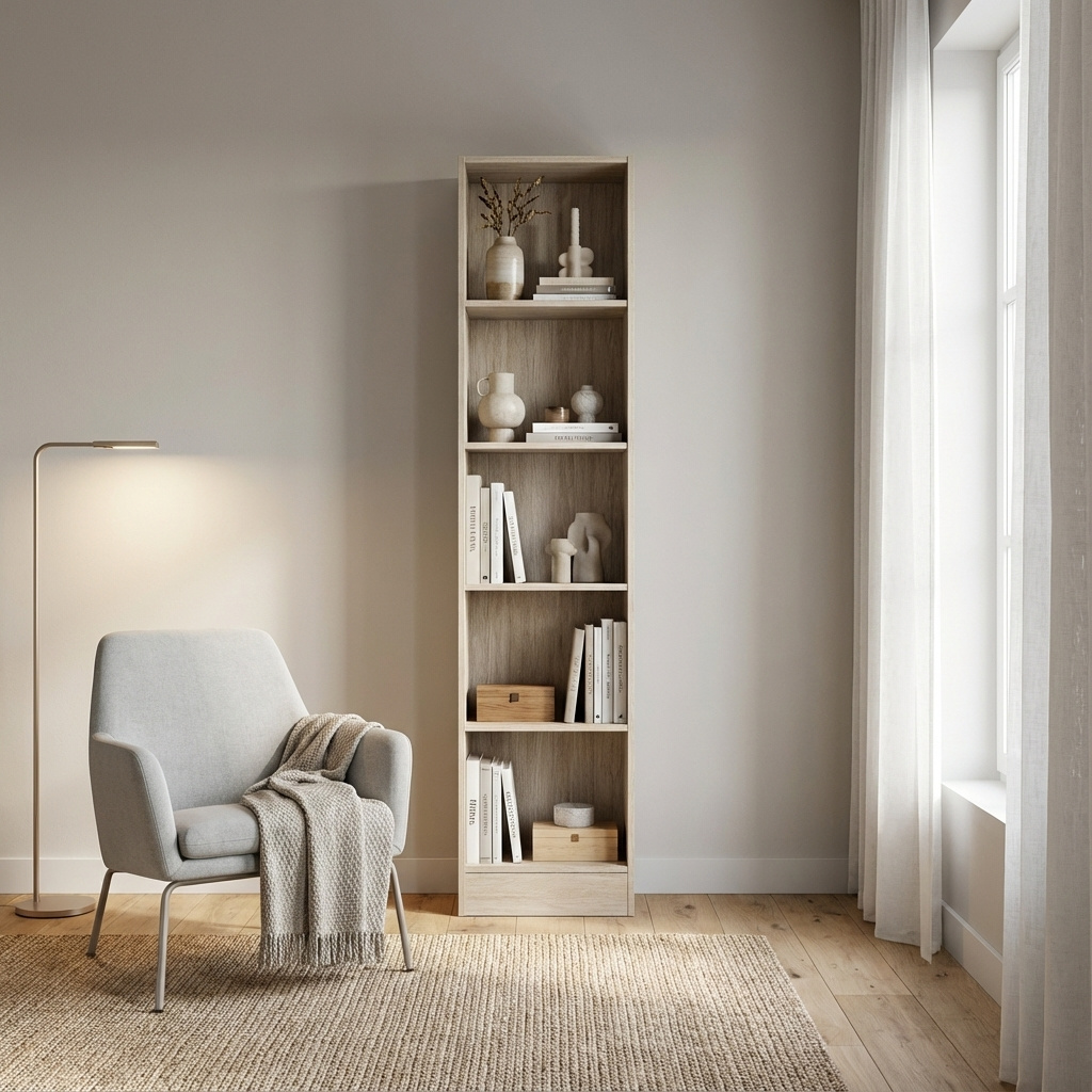 Tvilum 71775AK Libreria Moderna 4 Ripiani 41x27x203 cm Quercia