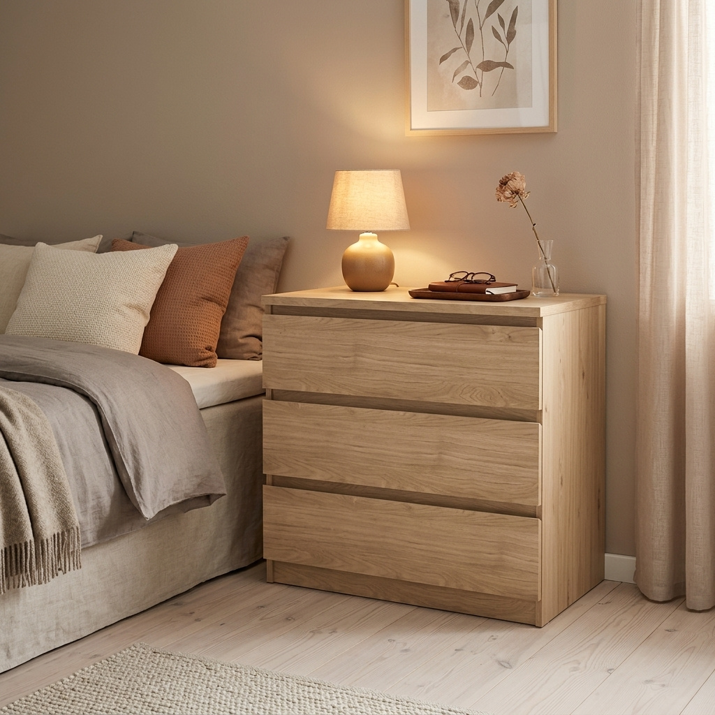 Tvilum NAIAROV3 Cassettiera 3 Cassetti 77x50x70 Rovere NAIA