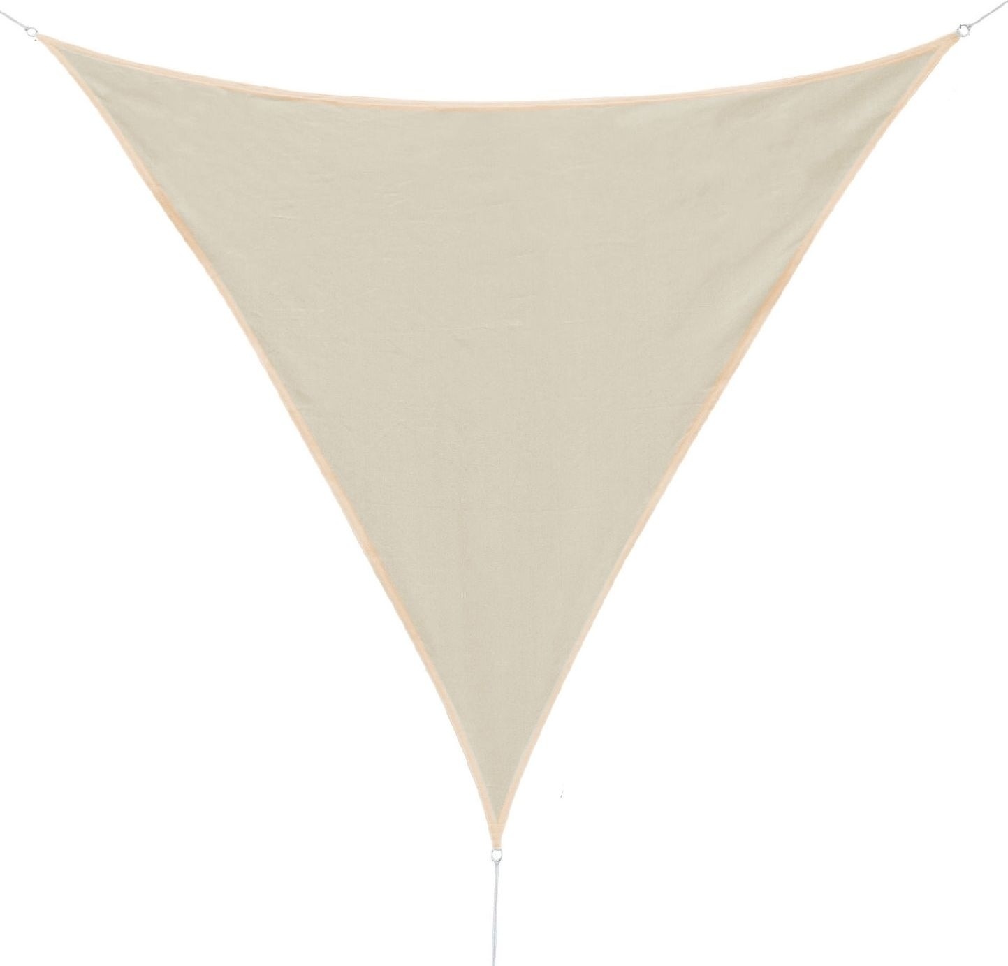 VivaGarden 10617 Vela Ombreggiante Triangolare 3x3x3 HDPE Protezione raggi UV Bianco