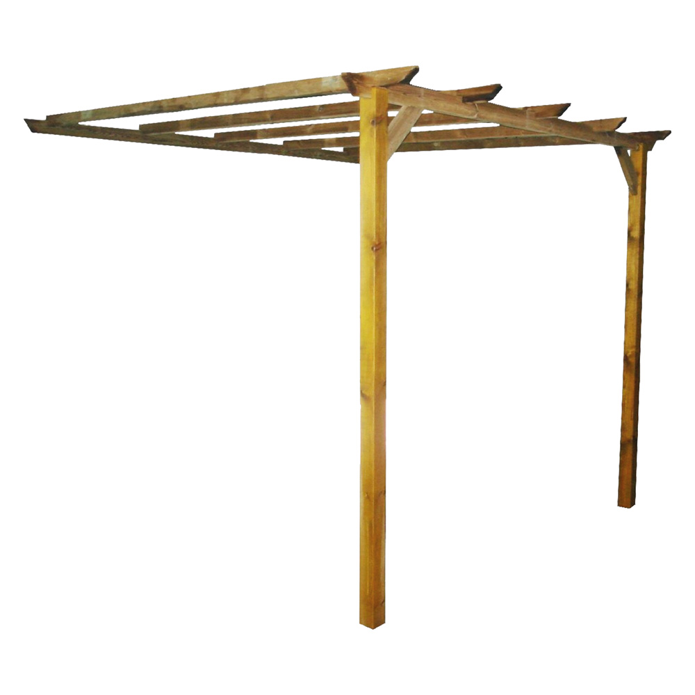 VivaGarden 46143 Pergola da Esterno Addossata in Legno 3 x 2,8 mt Legno