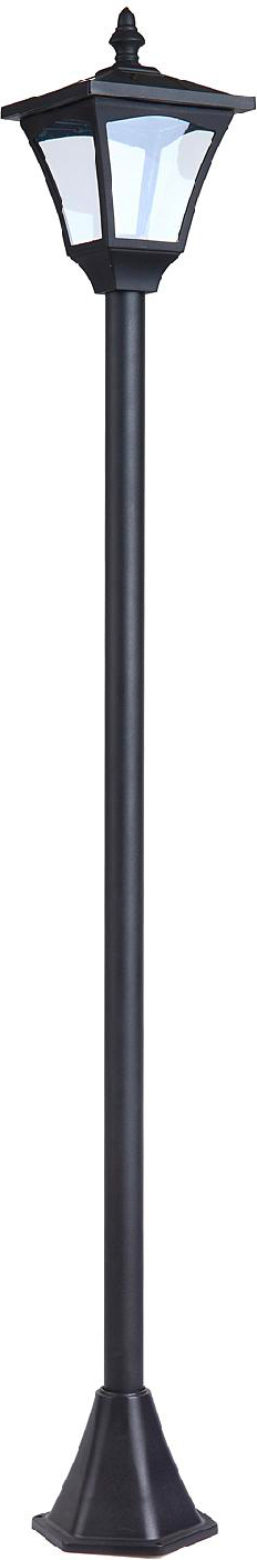 VivaGarden 84D107 Lampione Da Giardino Led A Pannelli Solari Nero 120 cm