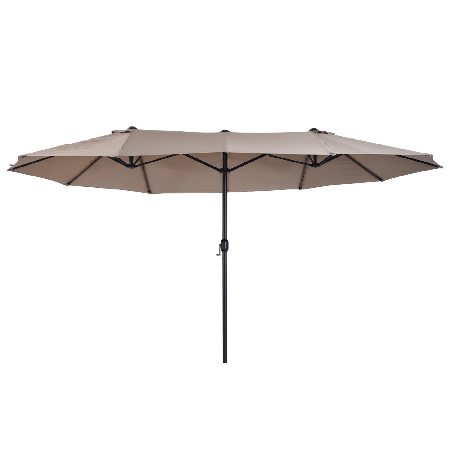 VivaGarden 84D031V01CF Ombrellone da Giardino 4,6x2,7 mt MetalloPoliestere Ecr�