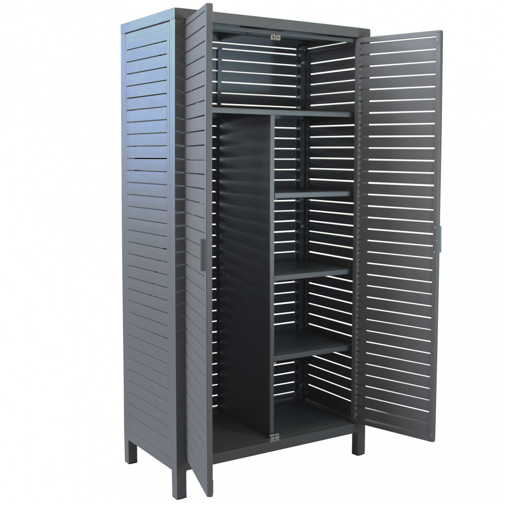 VivaGarden AT804255-ANTR Armadio Portascope DURANGO  90x48x180 cm Alluminio