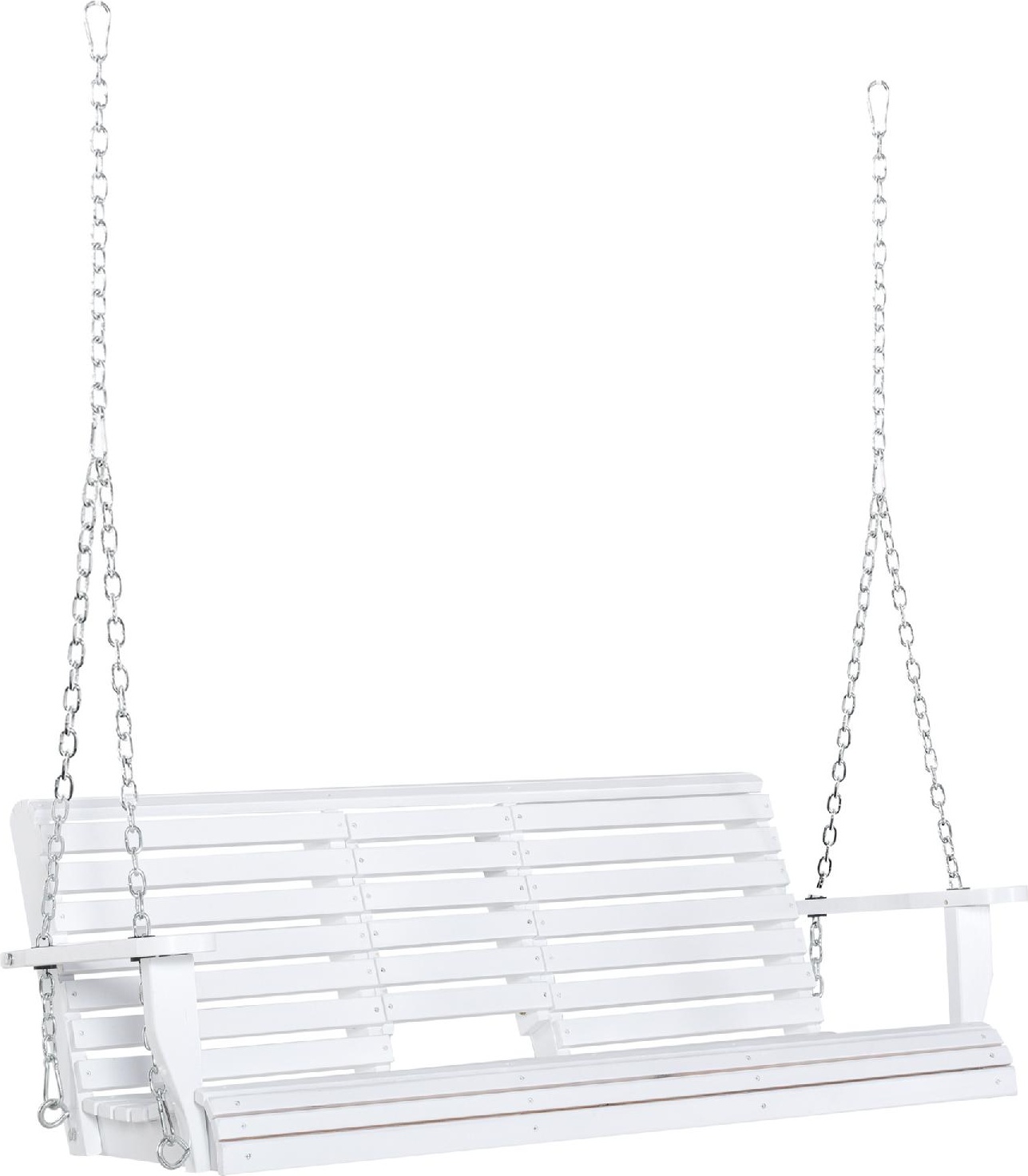 VivaGarden K6107WT Dondolo da Giardino 3 Posti 150x75x53 cm Bianco