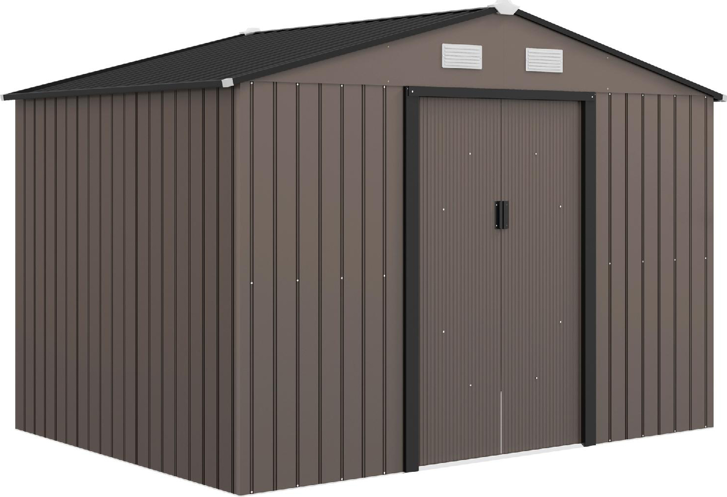 VivaGarden L3850BN Casetta da Giardino 2 ante Ripostiglio Giardino 277x195x192 Marrone