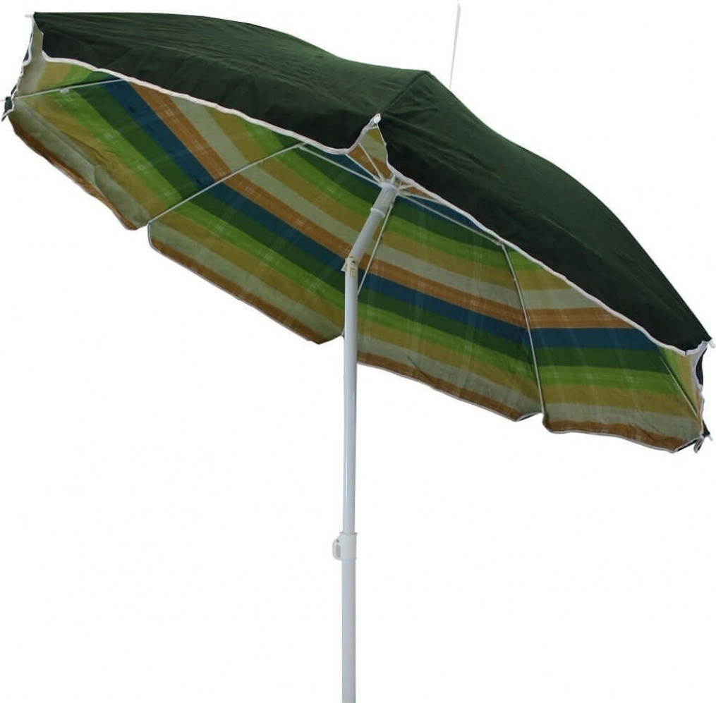 VivaGarden OM807024 Ombrellone da Spiaggia Antivento 2 mt MetalloPoliestere Assortiti