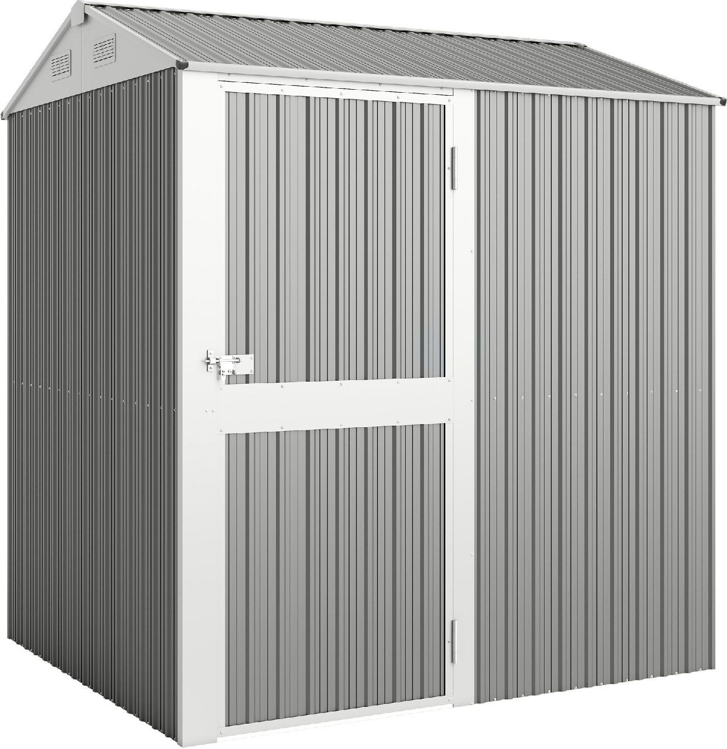 VivaGarden R253SR Casetta da Giardino 1 Anta in Acciaio 209x177x236 cm Argento