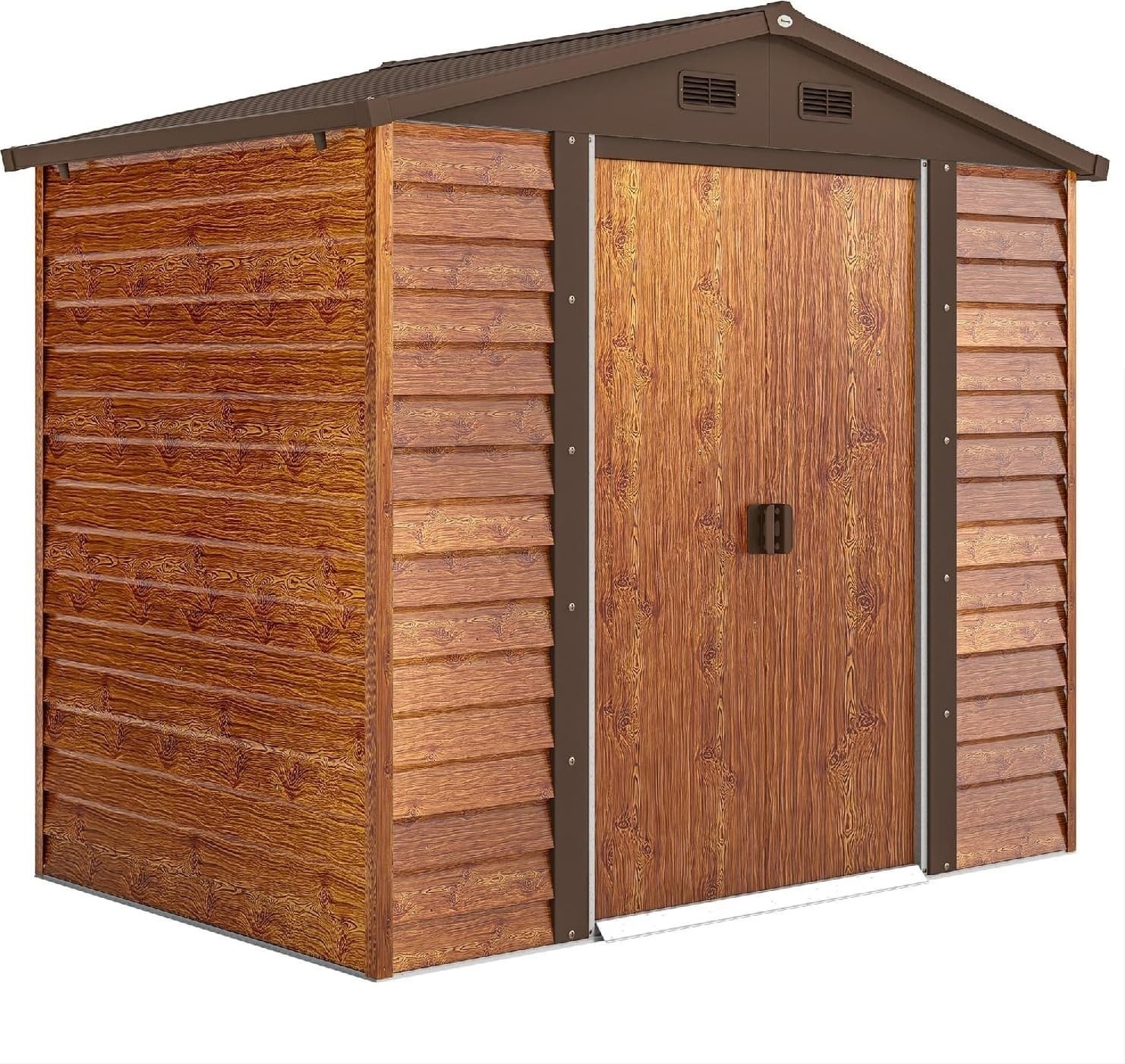VivaGarden R383BN Casetta da Giardino 2 ante AcciaioPlastica 235.7x152x208.7 Marrone