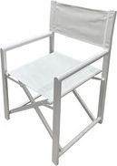 VivaGarden SF7715 WHITE Sedia per Esterni Set 2 Sedia Regista 55x48xh.85,5 cm Bianco - Stage