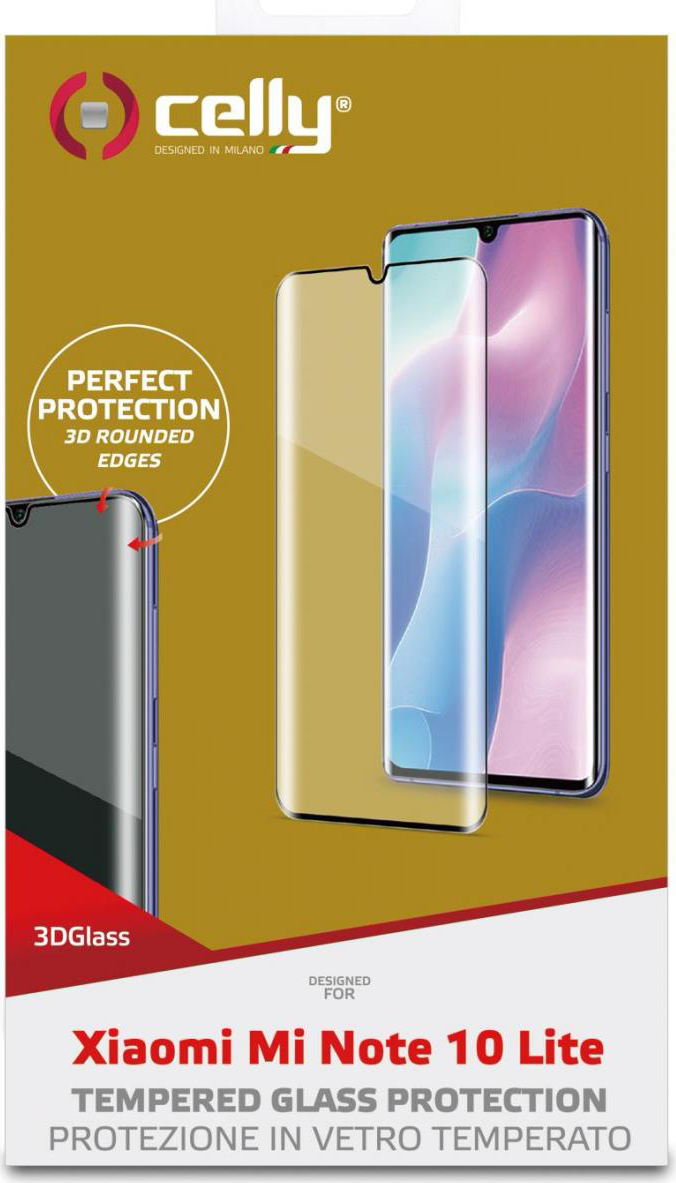 celly 3DGLASS909BK 3D Glass Pellicola Proteggischermo Trasparente Xiaomi