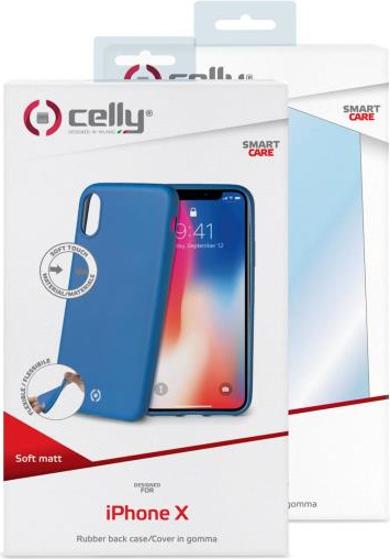 celly SOFTMATT900BL Custodia Per Cellulare 5.85" Cover Blu